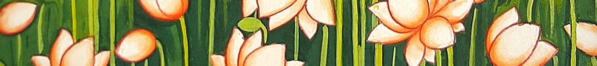Indian heritage folk art tapestry border